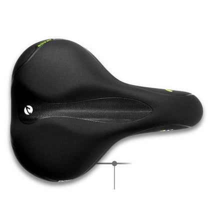 BICYCLE PARTS - SADDLE, VINYL TOP, BLACK PC W/MEMORY FOAM, W/DDK LOGO, STEEL BLACK RAIL L:270 W:195MM MADE IN TAIWAN