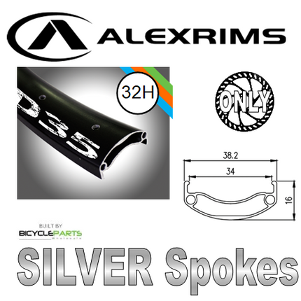 Alex Rims Alex MD35 29er Bicycle Wheelset 700c 148mm Boost Hub 6 Bolt Disc Black Rim Mach 1 Silver Spokes Novatec Hub For MTB Road Cycling