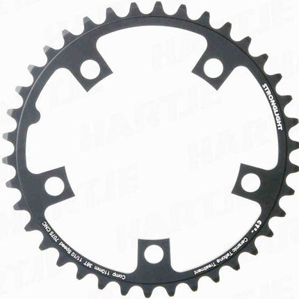 Stronglight CT2 38T Road Chainring Black 7075 CNC Ceramic Teflon Treatment 110mm BCD 5 Hole For 10/11 Speed For Road Cycling
