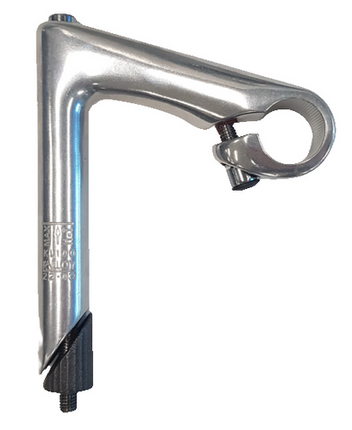 BICYCLE PARTS - QUILL STEM - 100MM EXT, 0 DEGREE, 150MM HEIGHT., 22.2MM DIA., 25.4MM BB, SILVER