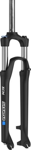 BICYCLE PARTS - SUSPENSION FORK 27.5, THREADLESS, XCM32 LO, 1 1/8. 9MM DROP OUTS. DISC ONLY. 100MM TRAVEL, GLOSS BLACK