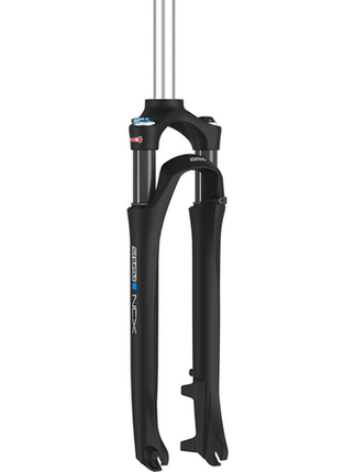 BICYCLE PARTS - SUSPENSION FORK 700C, THREADLESS, NCX - D - COIL RL, 1 1/8. 9MM DROP OUTS. DISC AND V BRAKE. 63MM TRAVEL, 30MM STANCHIONS. MAGNESIUM LOWERS. CROMO STEERER