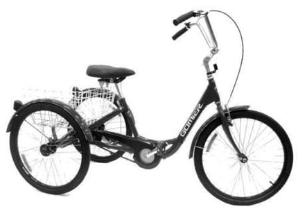 BICYCLE PARTS - TRIKE 24 6 SPEED SHIMANO, 2500 SERIES (DESIGNED IN AUSTRALIA) METALIC BLACK