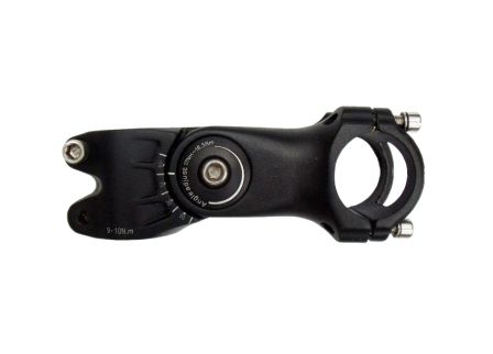 BICYCLE PARTS - ADJUSTABLE AHEAD STEM - 90MM EXT, - 20 TO 60 DEGREE, 28.6MM DIA., 31.8MM BB, BLACK