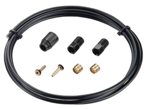 BICYCLE PARTS - HYDRAULIC HOSE KIT - TEKTRO AM OIL HOSE KIT, 5.5MM DIA, 2000MM LONG, BLACK, NON BANJO TYPE