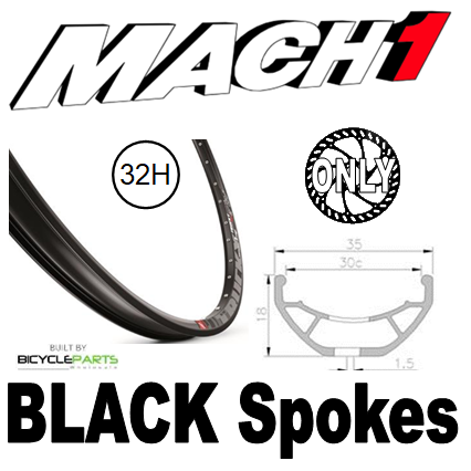 Mach1 Trukcy 27.5/650B Front Wheel Lightweight Black Aluminum Rim Disc Sealed Novatec Hub Q/r 100mm 6 Bolt Disc For Cycling