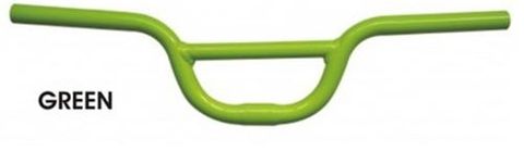 BICYCLE PARTS - HANDLE BAR, RETROSPECT , URBAN/FIXIE, 560MM, GREEN (BAR BORE 25.4) (RISE 100MM)