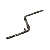 BICYCLE PARTS - ONE PIECE CRANK, 170MM, WITH PIVOT, COLD FORGED STEEL BLACK