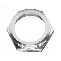 BICYCLE PARTS - LOCK NUT FOR HEADSET 21.1MM SILVER, BAG 2