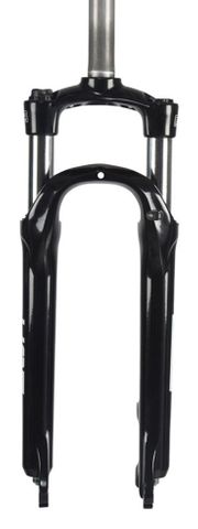 BICYCLE PARTS - SUSPENSION FORK, DISC ONLY, 24 XCT - JR P. COIL SPRING. PRELOAD ADJ, 1 1/8. 9MM DROP OUTS. DISC ONLY. 50MM TRAVEL, BLACK