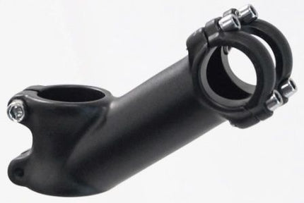 BICYCLE PARTS - AHEAD STEM - 90MM EXT, 35 DEGREE, 28.6MM DIA., 25.4MM BB, MATT BLACK