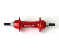 BICYCLE PARTS - FRONT HUB ALLOY - RED - NUTTED 3/8 AXLE - 36H W/SEALED BEARING (MATCHING REAR 3140B)