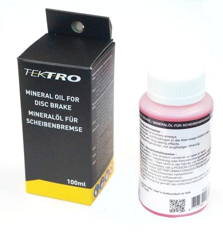 BICYCLE PARTS - FLUID MINERAL OIL 100CC - TEKTRO - HYDRAULIC DISC BRAKE OIL