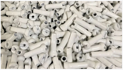 BICYCLE PARTS - NIPPLES 14G BRASS, 12MM WHITE (GROSS)