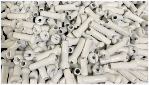 BICYCLE PARTS - NIPPLES 14G BRASS, 12MM WHITE (GROSS)