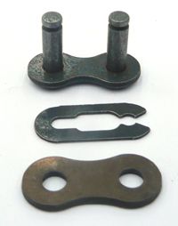 BICYCLE PARTS - LINK - 3/16 , FOR K - 415H CHAIN, SILVER (SOLD INDIVIDUALLY)