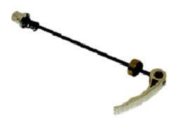 BICYCLE PARTS - SKEWER REAR, 165MM, Q/R, CR - MO AXLE ALLOY LEVER, SILVER