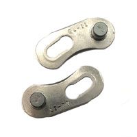 BICYCLE PARTS - CHAIN CONNECTOR - QUICK FIX LINK, 11 SPEED, SILVER (SOLD INDIVIDUALLY) - (YBN QL11) - (ITEM 1935 CARD OF 6, MUCH BETTER VALUE)