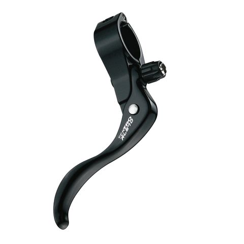 BICYCLE PARTS - BRAKE LEVERS, TOP MOUNT , ALLOY HINGED BRACKET W/ALLOY LEVER, ALL BLACK FOR 24MM OD HANDLEBAR, FOR CALIPER OR CANTI, QUALITY TEKTRO PRODUCT