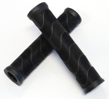 BICYCLE PARTS - GRIPS KRATON RUBBER, D - DENSITY, 140MM W/ PLUG, BLACK, 