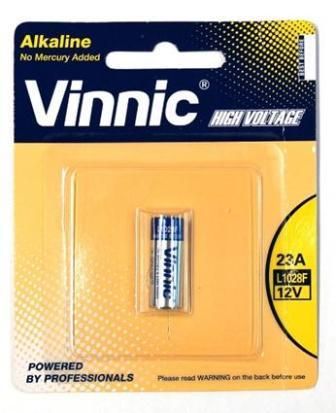 BICYCLE PARTS - BATTERY - 12V, ALKALINE, L1028F 23A, SOLD INDIVIDUALLY