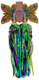 BICYCLE PARTS - STREAMERS, LASER FINISH, GREEN PURPLE BLUE