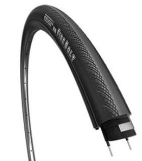 BICYCLE PARTS - WANDA PREMIUM TYRE 700 X 25C ALL BLACK - THE FIREBOLT FOR ROAD, BLACK SKIN SIDEWALL, 30 TPI, WIRE BEAD, 85 - 115 PSI, 5.9 - 8.0 BAR (25 - 622)