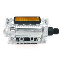 BICYCLE PARTS - PEDALS 9/16 RETRO, ALLOY, SILVER