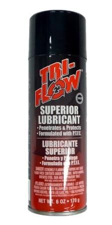 BICYCLE PARTS - TRI - FLOW OIL WET, AEROSOL CAN 340G/12OZ (SOLD INDIVIDUALLY, ORDER 6 FOR A CARTON)