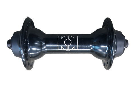 BICYCLE PARTS - HUB FRONT, Q/R, ROAD, ALLOY BLACK 32H (100MM OLD) KK HUB