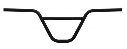 BICYCLE PARTS - HANDLEBAR 22.2MM, 64CM WIDE, 185MM RISE, BMX, STEEL BLACK