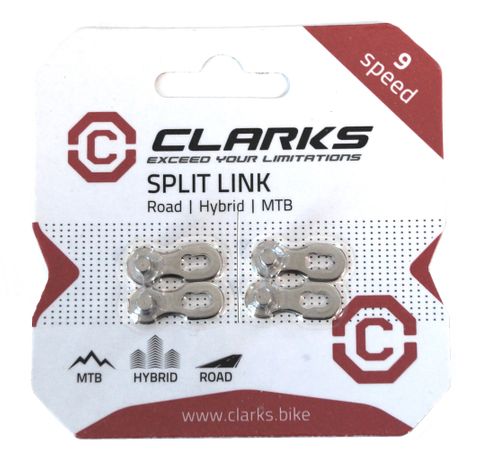 CLARKS SPEED Clarks 9 Speed Split Link For Road Hybrid MTB Bikes Silver Metal Chain Connector For Cycling Repair And Maintenance Durable Quick Release