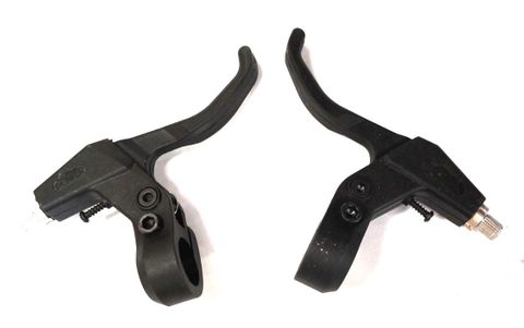 BICYCLE PARTS - BRAKE LEVERS, RESIN WITH STEEL INSERT, BLACK (DIRECT PULL (V - BRAKE) 2 FINGER ), PAIR
