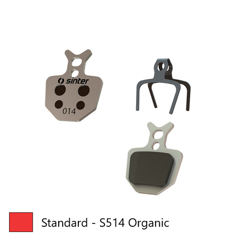 BICYCLE PARTS - BRAKE DISC PADS - MTB PREMIUM STANDARD PADS, RED, FORMULA | ORO - QUALITY SINTER PRODUCT MADE IN SLOVENIA