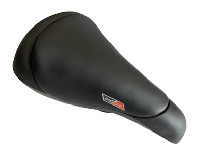 BICYCLE PARTS - SADDLE BMX/FREESTYLE, VINYL TOP, BLACK, QUALITY VELO MANUFACTURED PRODUCT