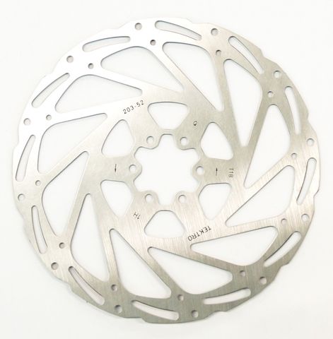 BICYCLE PARTS - DISC ROTOR - TEKTRO, 203MM, INCLUDES BOLTS, EXCELLENT HEAT TOLERANCE & DISPERSION, 130 GRAMS 6 BOLT