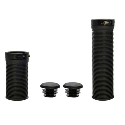 Oxford Lock-on Grips 110mm 65mm Black Alloy Single Clamp Shift Grip Cycling Accessories For Mountain Bikes And Commuters