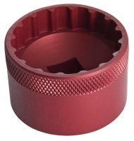BICYCLE PARTS - UNIOR - BOTTOM BRACKET SOCKET, BBR60, ANODIZED RED 627620