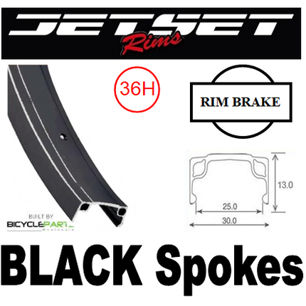 Mach1 20 Inch Black Bicycle Wheel With Coaster Brake Hub - Mach 1 Spokes, Jetset Rim For Enhanced Cycling Performance