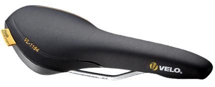 BICYCLE PARTS - SADDLE VELO PLUSH, 295MM X 136MM, AERO 2, DOUBLE DENSITY COMFORT, FOR FAST RIDING, WEIGHT: 346G