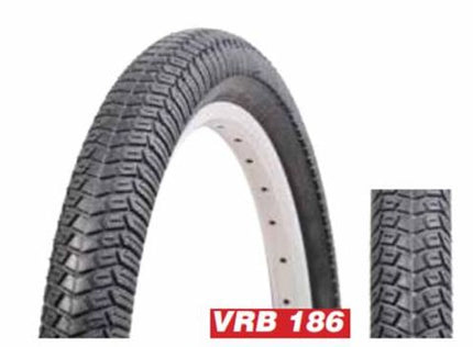 BICYCLE PARTS - TYRE 20 X 1.95 BLACK BMX FREESTYLE , (50 - 406) QUALITY VEE RUBBER TYRE (4825)
