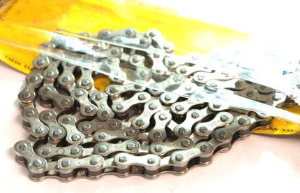 BICYCLE PARTS - CHAIN 1/2 X 1/8 X 112L, SINGLE SPEED, SILVER &SILVER (YBN S - 410)