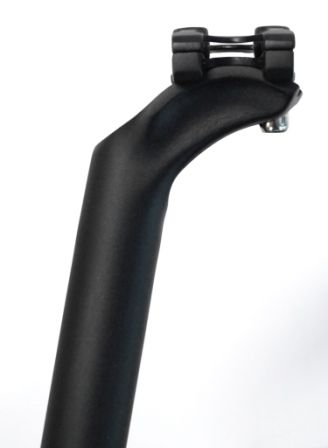 BICYCLE PARTS - SEATPOST 27.2 X 350MM, MICRO - ADJUST, 30MM OFFSET, DUAL BOLT, ALLOY BLACK