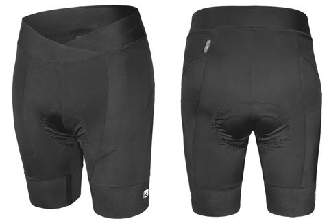 BICYCLE PARTS - SHORTS/KNICKS, WOMENS, BLACK, FUNKIER , WOMEN ELITE SHORTS , GRIPPER - SG - 9 , 80% POLYAMIDE, 20% SPANDEX LARGE
