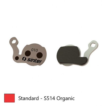 BICYCLE PARTS - BRAKE DISC PADS - MTB PREMIUM STANDARD PADS, RED, MAGURA JULIE HP, LOUISE (2007/08), LOUISE BAT, LOUISE CARBON, MARTA (2009) - QUALITY SINTER PRODUCT MADE IN SLOVENIA