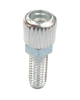BICYCLE PARTS - BRAKE ADJUSTING BARREL - M5, ALLOY, SILVER (SOLD INDIVIDUALLY)