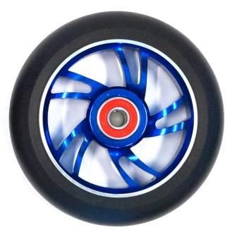 BICYCLE PARTS - SCOOTER WHEEL, ALLOY, 110MM INCL ABEC - 9 BEARING, BLUE CORE, SENSATIONAL