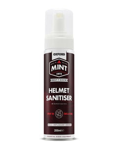 Oxford Mint Helmet Sanitiser Foam 200ml - Cleans And Sanitises Interior Helmet & Shoe Fabric, Eliminates Odours