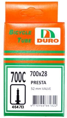 BICYCLE PARTS - TUBE 700 X 25/28/32C F/V 52MM