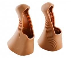 BICYCLE PARTS - HOOD - BRAKE LEVER HOOD, FOR TRP RRL SR LEVER, AERO, GUM/BROWN (SOLD IN PAIRS)